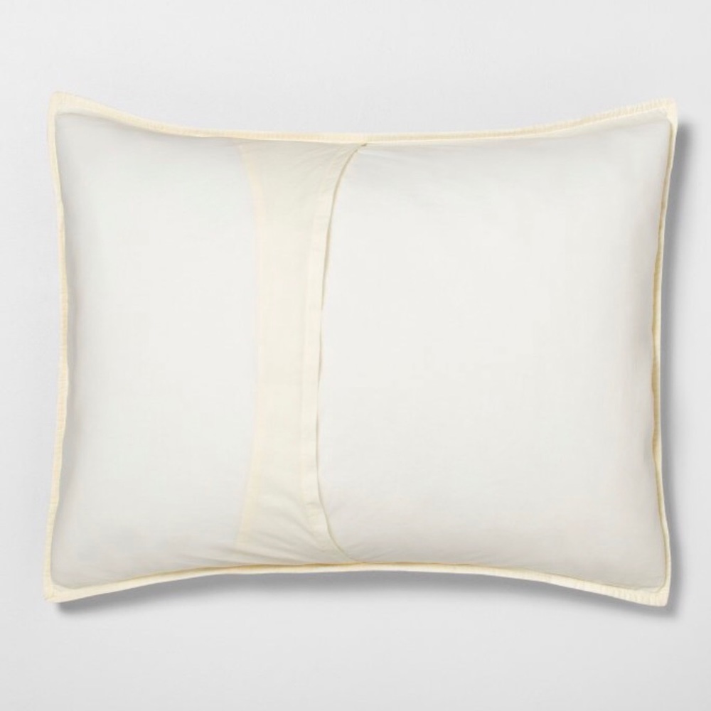 2 Hearth & Hand Magnolia Standard Solid Texture Pillow Shams Chip Joanna Gaines - Picture 3 of 10
